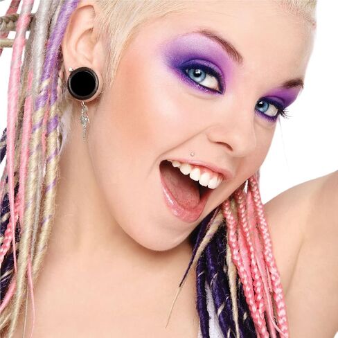 BodyJ4You Black Plugs Kit with Spiral and Tribal Tapers Kit 54 pieces Gauges Kit 14G-00G Stretching Set in Saudi Arabia