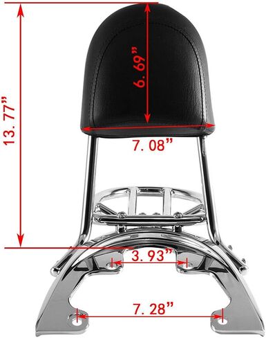 TCMT الأسود مسند الأمتعة Rack Rack Fits Harley Davidson v Rod Vrod VRSC 2002-2006 02-06 in Saudi Arabia