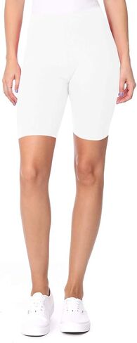 FeashionStream Women's Plus Size Elastic Weist Percyout تشغيل شورتات راكب الدراجة النارية الصلبة النشطة XL-3XL in Kuwait