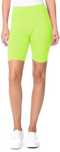 FeashionStream Women's Plus Size Elastic Weist Percyout تشغيل شورتات راكب الدراجة النارية الصلبة النشطة XL-3XL in Kuwait
