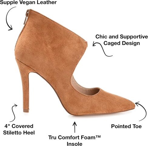 Journee Collection Womens Junnper Faux Suede Booties in Saudi Arabia