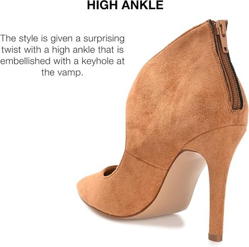 Journee Collection Womens Junnper Faux Suede Booties in Saudi Arabia
