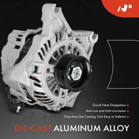 A-Premium Alternator Compatible with Ford E-150 2009-2014, E-250 2009-2014, E-350 Super Duty 2009-2019 2021, E-450 Super Duty 2009-2019 2021, 4.6L 5.4L 6.8L 7.3L, 12V 120A 6-Groove Pulley Clockwise in Saudi Arabia