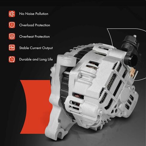 A-Premium Alternator Compatible with Ford E-150 2009-2014, E-250 2009-2014, E-350 Super Duty 2009-2019 2021, E-450 Super Duty 2009-2019 2021, 4.6L 5.4L 6.8L 7.3L, 12V 120A 6-Groove Pulley Clockwise in Saudi Arabia