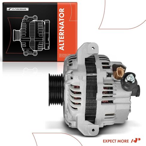 A-Premium Alternator Compatible with Ford E-150 2009-2014, E-250 2009-2014, E-350 Super Duty 2009-2019 2021, E-450 Super Duty 2009-2019 2021, 4.6L 5.4L 6.8L 7.3L, 12V 120A 6-Groove Pulley Clockwise in Saudi Arabia