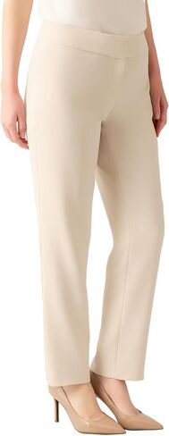 Kasper Women's Stretch Crepe Flat Flat Pront Slim Pant in Saudi Arabia