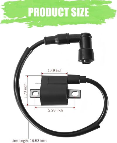 Motorcycle Ignition Coil, CG125 150 200 250CC Ignition Coil High Voltage, for Most ATVs Quads Dirt Bikes Pit Bikes Scooters Buggies Motorcycles and Go Karts (Black) in Saudi Arabia