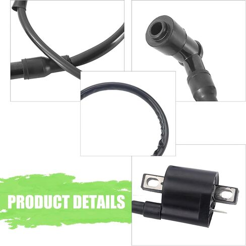 Motorcycle Ignition Coil, CG125 150 200 250CC Ignition Coil High Voltage, for Most ATVs Quads Dirt Bikes Pit Bikes Scooters Buggies Motorcycles and Go Karts (Black) in Saudi Arabia