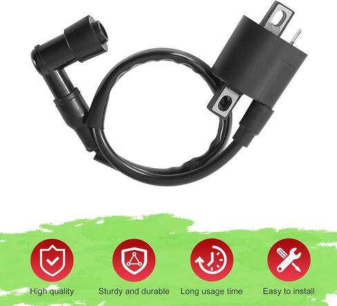 Motorcycle Ignition Coil, CG125 150 200 250CC Ignition Coil High Voltage, for Most ATVs Quads Dirt Bikes Pit Bikes Scooters Buggies Motorcycles and Go Karts (Black) in Saudi Arabia