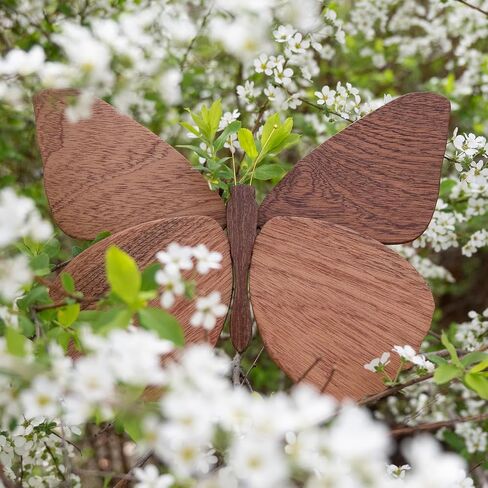 2 Pack Handmade Wooden Butterfly Wall Art Hanging Decor Butterflies Wall Art Hanging Sculpture for Bedroom Bathroom Living Room Butterfly Home Decoration for Kids Baby Nursery Room Decor (Beige) in Saudi Arabia