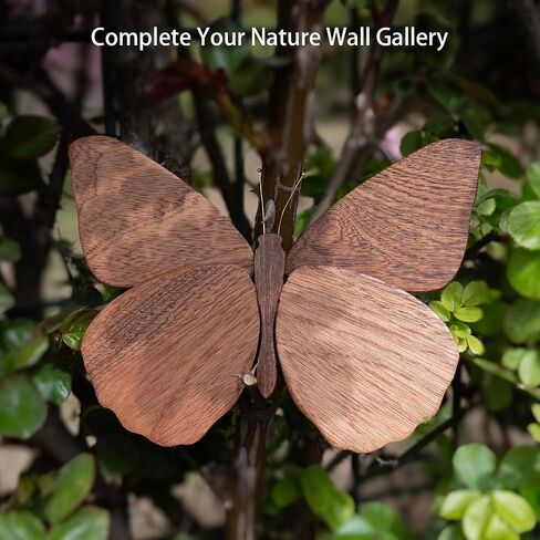 2 Pack Handmade Wooden Butterfly Wall Art Hanging Decor Butterflies Wall Art Hanging Sculpture for Bedroom Bathroom Living Room Butterfly Home Decoration for Kids Baby Nursery Room Decor (Beige) in Saudi Arabia