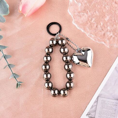 Phone Accessories Beaded Wrist Strap Cell Phone Chain Pendant Phone Case Lanyard Phone Decoration Wristlet Keychain in Kuwait