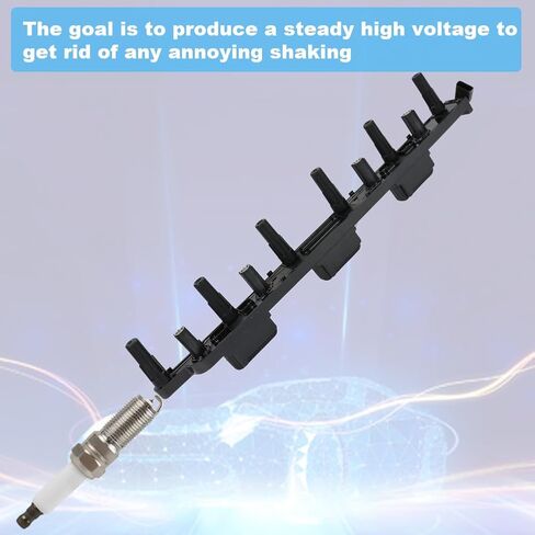 Jdmon Ignition Coils Pack و Spark Clop متوافق مع Jeep TJ 2000-2006 ، Cherokee XJ 2000-2001 ، Grand Cherokee WJ 2000-2004 ، Wrangler TJ 2000-2006 Placeming for UF-296 56041476AA in Saudi Arabia