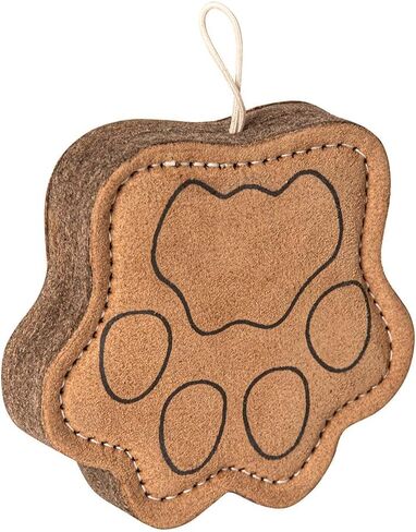 لعبة مضغ من جلد الغزال الطبيعي للكلاب البالغة والجراء | قوية ومتينة وممتعة | لعبة مضغ تفاعلية للحيوانات الأليفة (على شكل بومة) in Kuwait