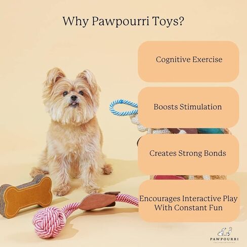 لعبة مضغ من جلد الغزال الطبيعي للكلاب البالغة والجراء | قوية ومتينة وممتعة | لعبة مضغ تفاعلية للحيوانات الأليفة (على شكل بومة) in Kuwait