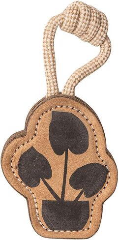 Natural Suede Leather Chew Toy for Adult Dogs, Puppies, | Tough, Durable, and Fun | Chewing Interactive Pet Toy (Owl Shape) in Saudi Arabia