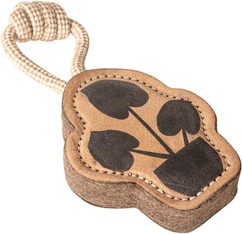 Natural Suede Leather Chew Toy for Adult Dogs, Puppies, | Tough, Durable, and Fun | Chewing Interactive Pet Toy (Owl Shape) in Saudi Arabia