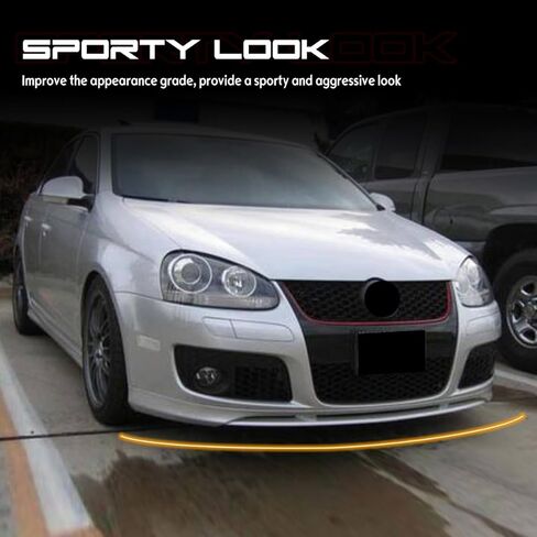 الشفة الأمامية المصد ، متوافقة مع 2006-2009 فولكس واجن GTI ، V على غرار البولي يوريثان المرن (PU) فاصل الشفة الأمامية ، الأسود غير المصقول ، 1pc in Saudi Arabia