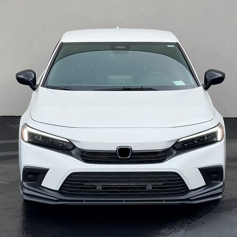FREEMOTOR802 Compatible with 2022-2024 Honda Civic 11th Gen Sedan & Hatchback 4-Door Front Bumper Lip, Front Bumper Lower Lip Spoiler BodyKit Unpainted Black PP - Polypropylene in Saudi Arabia