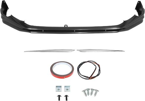 FREEMOTOR802 Compatible with 2022-2024 Honda Civic 11th Gen Sedan & Hatchback 4-Door Front Bumper Lip, Front Bumper Lower Lip Spoiler BodyKit Unpainted Black PP - Polypropylene in Saudi Arabia