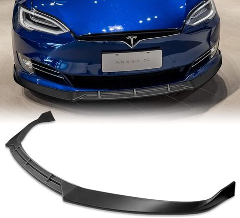 Q1-Tech ، Front Pumper Lip ملاءمة لتوافق مع طراز Tesla S Model S 2016-2020 ، و Air Poveler Moving Air Front in Saudi Arabia