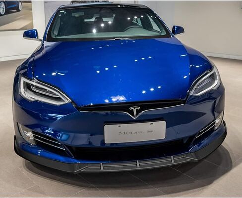 Q1-Tech ، Front Pumper Lip ملاءمة لتوافق مع طراز Tesla S Model S 2016-2020 ، و Air Poveler Moving Air Front in Saudi Arabia