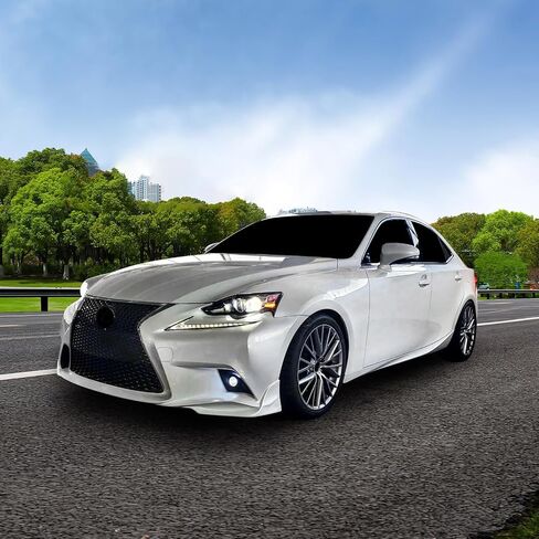 الشفة الأمامية الأمامية المسبقة المتوافقة مع 2014-2016 لكزس IS250 ، Sonic Titanium Metallic #1J7 PU Front Lip Finisher Under Cover Sovering Add On Advance by Ikon Motorsports ، 2015 in Kuwait