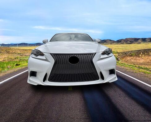 الشفة الأمامية الأمامية المسبقة المتوافقة مع 2014-2016 لكزس IS250 ، Sonic Titanium Metallic #1J7 PU Front Lip Finisher Under Cover Sovering Add On Advance by Ikon Motorsports ، 2015 in Kuwait