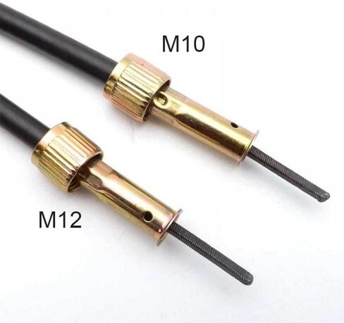 Universal Motorcycle Speedometer Double Square Head M12 M10 Thread Compatible with Scooter Parts 110CM Length in Saudi Arabia
