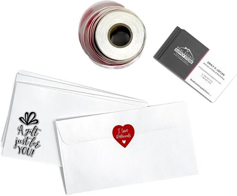 Heart Shaped I Love Referrals Stickers - Great Real Estate Agents and Sales Supplies (Large Heart, I Love Referrals - Red) in Kuwait