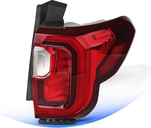 LED Tail Light Compatible with 2020 2021 2022 2023 GMC Acadia Denali SL SLE SLT Outer Taillight Chrome Bezel Rear Driving Brake Lights Assembly Replace OEM# 85150719 GM2800316 (Left Driver Side) in Kuwait