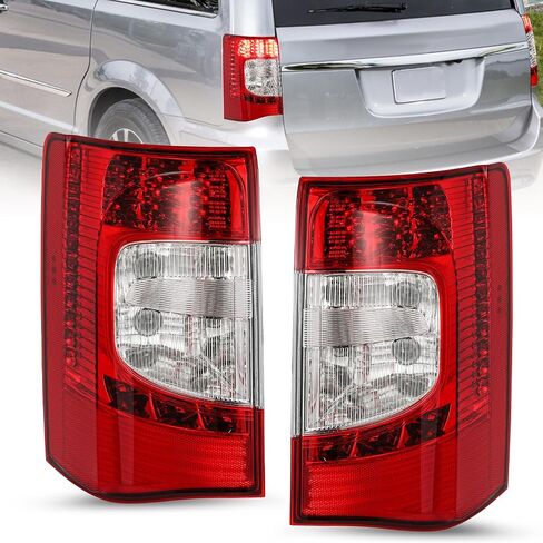 LED Tail Lights Assembly Compatible with 2011-2020 Dodge Grand Caravan OE Replacement Taillights Brake Rear Lights Left/Driver Side-LH in Kuwait