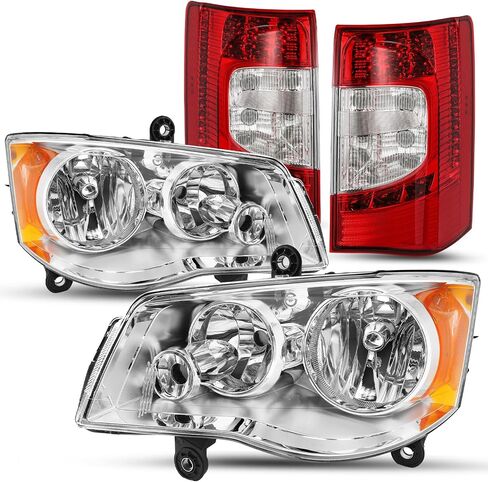 LED Tail Lights Assembly Compatible with 2011-2020 Dodge Grand Caravan OE Replacement Taillights Brake Rear Lights Left/Driver Side-LH in Kuwait