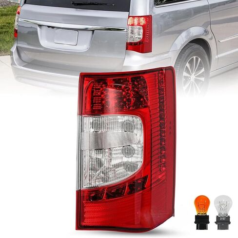 LED Tail Lights Assembly Compatible with 2011-2020 Dodge Grand Caravan OE Replacement Taillights Brake Rear Lights Left/Driver Side-LH in Kuwait