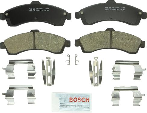 BOSCH BC882 QuietCast Premium Ceramic Disc Brake Pad Set - Compatible with Select Buick Rainier; Chevrolet SSR, Trailblazer; GMC Envoy, Envoy XL/XUV; Isuzu Ascender; Oldsmobile Bravada + More; FRONT in Saudi Arabia