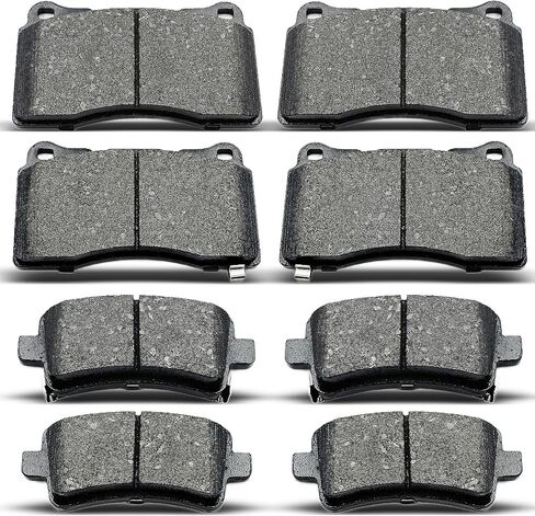 D1050 D1430 8pcs Front Rear Ceramic Brake Pads Sets Fit For 2014 For Buick Regal,2013 2014 2015 2016 2017 2018 2019 For Cadillac Xts in Saudi Arabia
