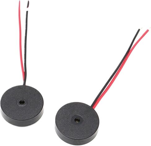10PCS 1704 4000Hz Passive Buzzer with Wire Piezoelectric Speaker 17MM 17 * 4.0MM 17x4mm 30V Low Power Consumption Electronic DIY in Saudi Arabia