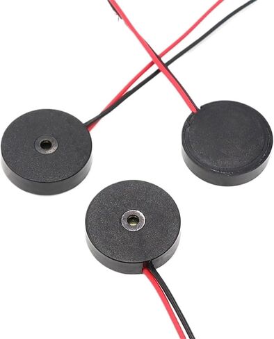 10PCS 1704 4000Hz Passive Buzzer with Wire Piezoelectric Speaker 17MM 17 * 4.0MM 17x4mm 30V Low Power Consumption Electronic DIY in Saudi Arabia