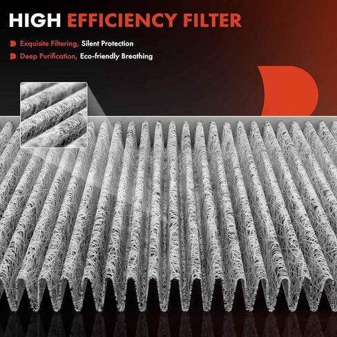 A-Premium Cabin Air Filter with Activated Carbon Compatible with Toyota Tacoma 2024-2025, Tundra 2022-2025, Sequoia 2023-2025 & Lexus GX550 2024-2025, LS500 2018-2024, LS500h 2018-2024, LX600, TX550h+ in Saudi Arabia