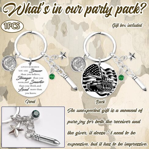 Army Keychain Gifts for Men Women - Inspirational Military Gift Keyring, Academy Graduation Birthday Christmas New Year in Saudi Arabia