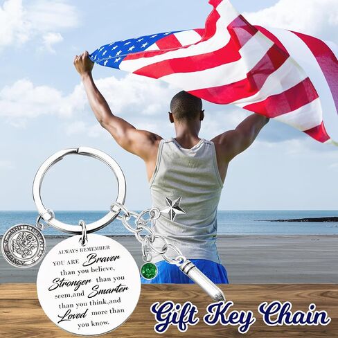 Army Keychain Gifts for Men Women - Inspirational Military Gift Keyring, Academy Graduation Birthday Christmas New Year in Saudi Arabia