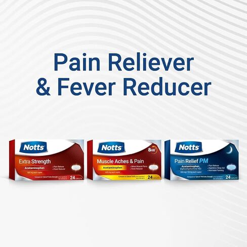 PM Extra Strength Pain Aid و Sleep Aid ، 500mg الأسيتامينوفين و 25 ملجم Diphenhydramine HCL ، 50 كابليت للأوجاع الليلية ، والصداع وآلام الجسم ، وتكوين غير حادة (حزمة 2) in Kuwait