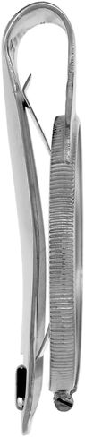 Sterling Silver Half Dollar Money Clip Spring Back with Genuine Coin in Saudi Arabia