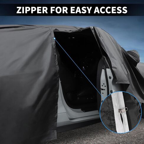 X AUTOHAUX Car Cover for Daihatsu Hijet Truck - Aluminum Film Cotton All-Weather Waterproof Windproof Protection W/Right Zipper (Outdoor Full Coverage) in Saudi Arabia