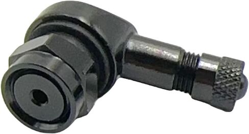4pcs 90 Degree Black Motorcycle Tire Valve Stems Install Diameter 10-11.3mm Rim Wheel Tubeless Angle Air Stem Compatible with Harley Davidson BMW Honda Kawasaki Suzuk Triumph Bike in Saudi Arabia