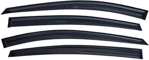 Lightronic Extra Deaning Outso Mount Auto Vent Window ، يناسب 2020-2025 نيسان Versa سيدان (S/SR/SV) ، واقي أمطار حماية الأشعة فوق البنفسجية ، نزيف الرياح الأصلي ، التثبيت السهل ، 4-PCs ، 4-PCs in Saudi Arabia