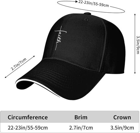 Faith Cross, Christian, Jesus Baseball Cap Curved Visor Casquette Adjustable Trucker Cap Funny Sun Hat in Kuwait