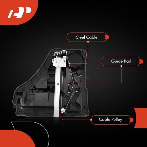 A-Premium Power Window Regulator with Motor and Panel Replacement for Jeep Liberty 2008-2012 Rear Left Driver Side in Saudi Arabia