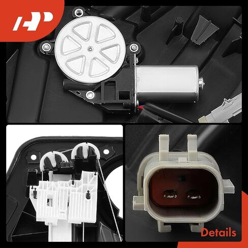 A-Premium Power Window Regulator with Motor and Panel Replacement for Jeep Liberty 2008-2012 Rear Left Driver Side in Saudi Arabia