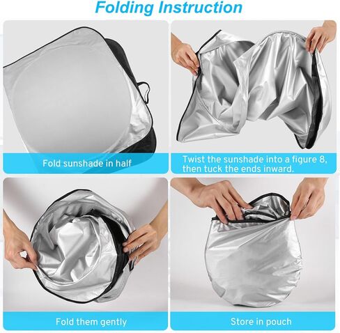 Xhring Windshield Sun Shade for Kia K5 2021-2026 Optima 2011-2020 Soul 2010-2025 Sportage 1995-2026 Seltos 2020-2026 Forte 2019-2025 Accessories ، Window Window Sunshade Shield for Kia Rio in Saudi Arabia
